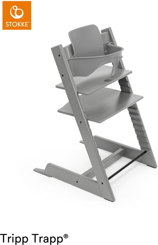 Stokke Tripp Trapp Kinderstoel - Storm Grey + Baby Set -™