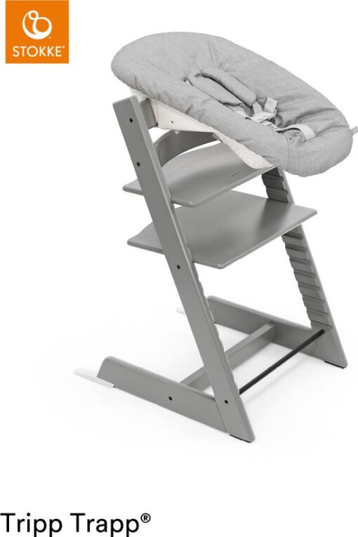 Stokke Tripp Trapp Kinderstoel - Storm Grey Met Gratis Newbornset