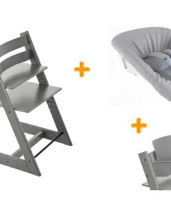 Stokke tripp trapp kinderstoel - Storm grey + newbornset + babyset!!