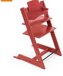 Stokke Tripp Trapp Kinderstoel - Warm Red + GRATIS Baby Set -™