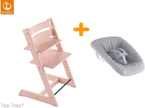 Stokke Tripp Trapp kinderstoel Serene Pink + Newbornset