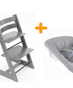 Stokke Tripp Trapp kinderstoel Storm Grey + Newbornset