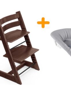 Stokke Tripp Trapp kinderstoel Walnoot + Newbornset