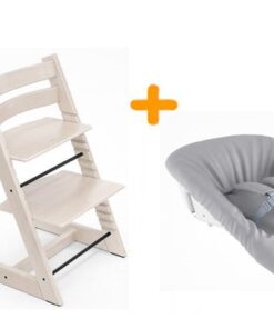 Stokke Tripp Trapp kinderstoel White Wash + Newbornset