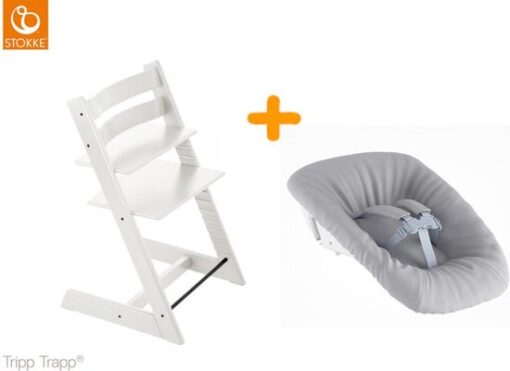 Stokke Tripp Trapp kinderstoel Wit + Newbornset