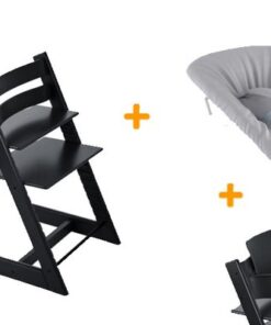 Stokke Tripp Trapp Zwart + newbornset + babyset