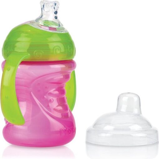 Swirl™ Antilekbeker - 240ml - roze- 6m+