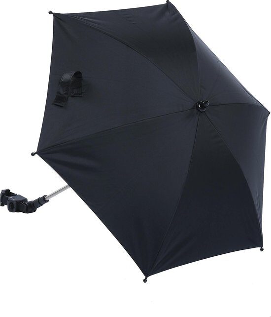 Titaniumbaby Parasol met universele klem UV 50+ Protectie - Black