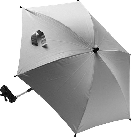 Titaniumbaby Parasol met universele klem UV 50+ Protectie - Mid Grey