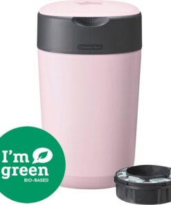 Tommee Tippee Milieuvriendelijke Twist & Click Luieremmer - met 1 Navulcassette - Roze