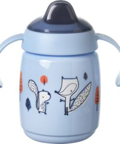 Tommee Tippee Superstar Sippee Drinkbeker - Met Zachte Tuit - met Intellivalve - BACSHIELD antibacteriële technologie - Vanaf 6 maanden -300 ml - Blauw