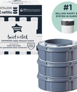 Tommee Tippee Twist & Click Milieuvriendelijke Luieremmer Navulling - duurzaam geproduceerde Greenfilm - 3 stuks