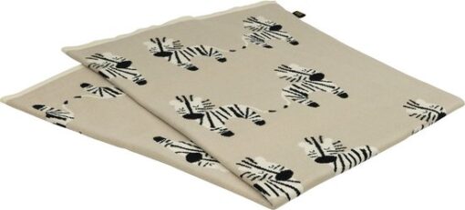 Ukje deken zebra, 100% katoen 100 X 80CM - Dekentje baby - beige