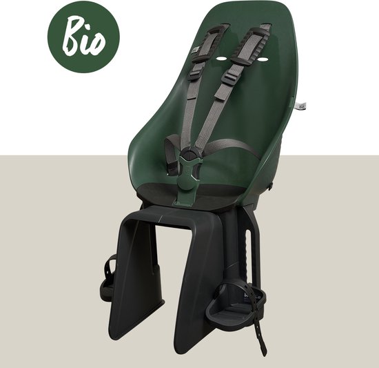 Urban Iki Bio Fietsstoeltje Achter - Mosu Green/ Bincho Black