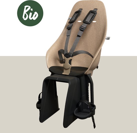 Urban Iki Bio Fietsstoeltje Achter - Oishi Beige/ Bincho Black