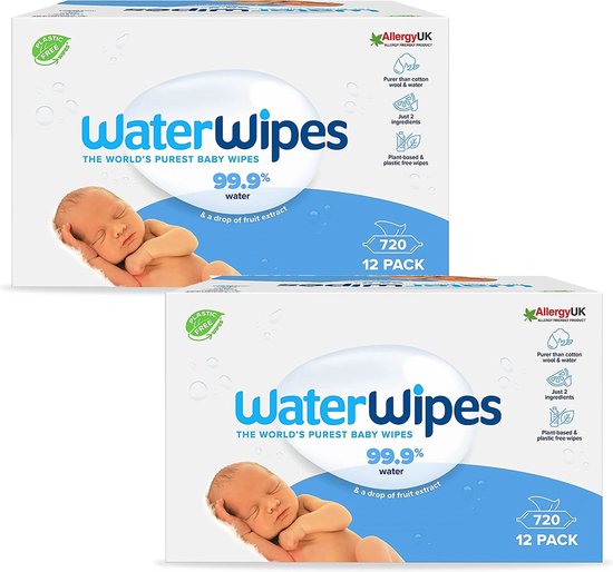 WaterWipes Billendoekjes Bio - 24 x 60 stuks - 1440 doekjes