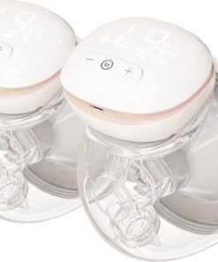 Youha - Elektrische borstkolf dubbelzijdig - The NEXT - handfree kolven - makkelijk kolfapparaat - BPA-vrij - dubbele borstkolven - 2x 240ML cups voor Moedermelk - LED scherm - draadloze kolf - Maat: 24mm