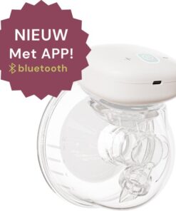 Youha® Enkele draadloze borstkolf + App - Compleet pakket- 24mm (28mm optioneel) - Draagbaar Hands Free - Draadloos - Draagbare Borstkolf - BPA-vrij - Oplaadbaar - Borstmelk - 1x 240ML cup Moedermelk - Bedienbaar met App en handmatig - GEN1