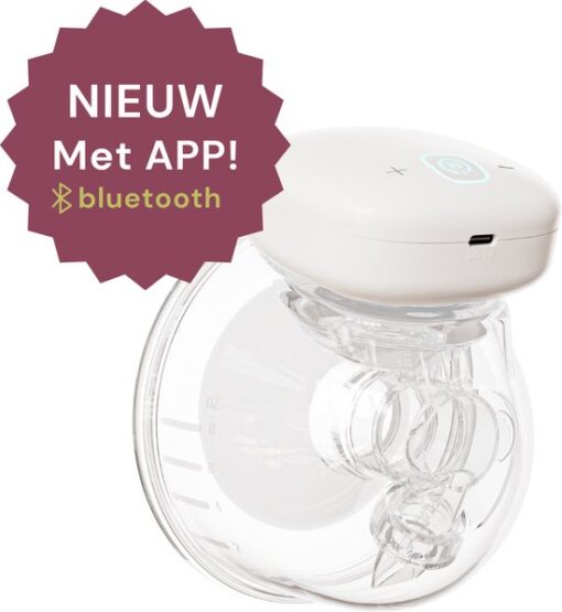 Youha® Enkele draadloze borstkolf + App - Compleet pakket- 24mm (28mm optioneel) - Draagbaar Hands Free - Draadloos - Draagbare Borstkolf - BPA-vrij - Oplaadbaar - Borstmelk - 1x 240ML cup Moedermelk - Bedienbaar met App en handmatig - GEN1