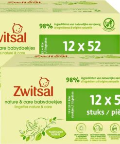 Zwitsal - Billendoekjes- Nature & Care Plasticvrij - 1248 babydoekjes - 24 x 52 stuks