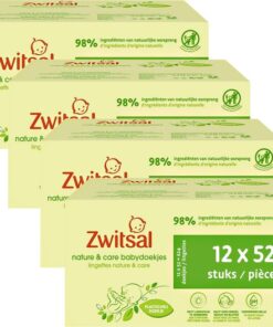 Zwitsal - Billendoekjes- Nature & Care Plasticvrij - 2496 babydoekjes - 48 x 52 stuks