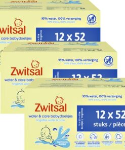 Zwitsal - Billendoekjes- Water & Care met Zwitsalgeur - 1872 babydoekjes - 36 x 52 stuks