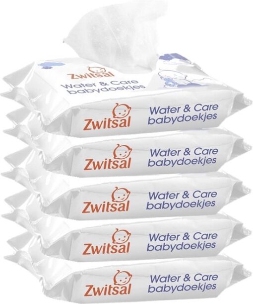 Zwitsal Babydoekjes - Water & Care - 5 x 75 stuks