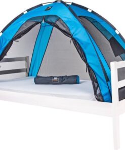 Deryan Bedtent Klamboe - 200x90cm - Hoogste kwaliteit Muggennet Muskietennet 1mm gaas - Blue