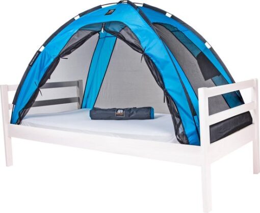 Deryan Bedtent Klamboe - 200x90cm - Hoogste kwaliteit Muggennet Muskietennet 1mm gaas - Blue