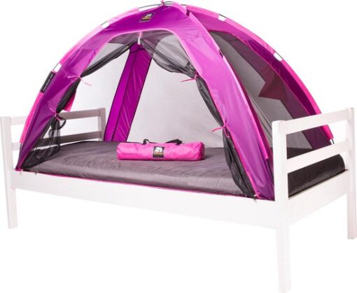 Deryan Bedtent Klamboe - 200x90cm - Hoogste kwaliteit Muggennet Muskietennet 1mm gaas - Pink