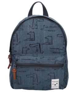 Kidzroom Paris Animal Academy Rugzak - Rugtas Kind 2 t/m 6 jaar - Blauw - Krokodil