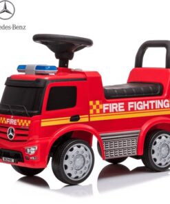 Mercedes Antos Brandweer Loopauto - 1 tot 3 jaar - Sirene - Opbergbox - Rood