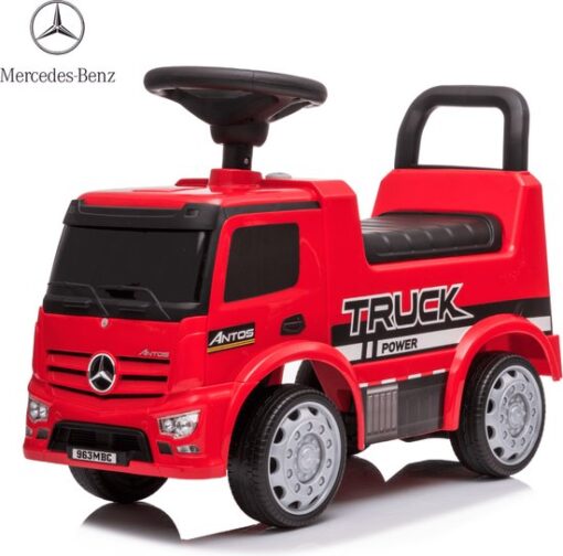 Mercedes Antos Loopauto - 1 tot 3 jaar - met Claxon - Koplampen - Rood