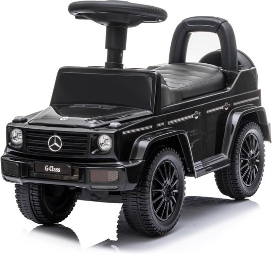 Mercedes G350 - Loopauto - 0 tot 3 jaar - Geluidseffecten - Rugsteun - Opbergvlak - Zithoogte 24 cm - Zwart