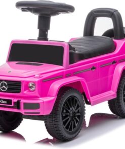 Mercedes Loopauto G-Klasse G350 Roze - Met Rugsteun - Blokstandaard tegen achterover vallen - Loopwagen Incl Geschenkverpakking