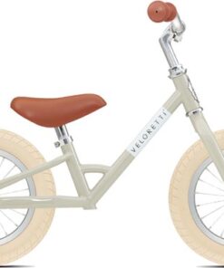 Veloretti Mini loopfiets - 12 inch - Grijs / Beige - 2-4 jaar