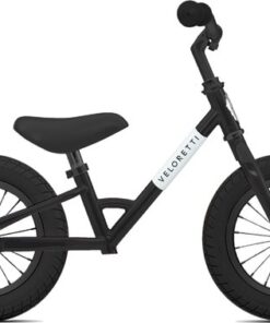 Veloretti Mini loopfiets - 12 inch - Zwart - 2-4 jaar