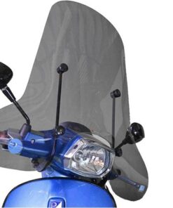 Vespa Sprint Windscherm Smoke Hoog inclusief Bevestigingsset