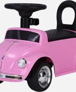 VW Beetle roze, loopauto met multimedia unit, USB en mp3 (FTF beetle)