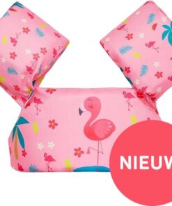 BrinQ Goods Zwemvest Kinderen - Puddle Jumper Deluxe - Flamingo Design - 13 tot 23 kg - 2 tot 6 jaar - Zwembandjes - Zwemvest kind - Reddingsvest