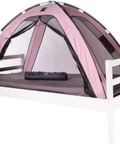 Deryan Bedtent - Klamboe - 200x90cm - Hoogste kwaliteit 1mm gaas - Rose