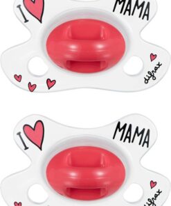 Difrax - Natural Fopspeen - Newborn - I Love Mama Speen - 2 st.