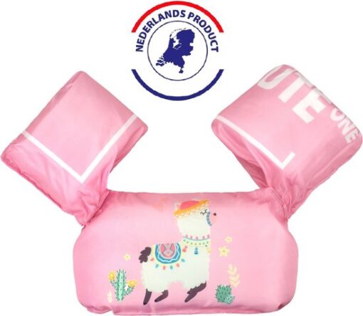 Edmondo Zwemvest kinderen - met Kinderslot / Veiligheidssluiting - Puddle Jumper Deluxe - Alpaca - 15 tot 30kg - 2 tot 6 jaar - Zwembandjes - Reddingsvest - Zwemvest kind - Nederlands product - NL handleiding