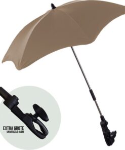 FreeON universele Parasol met klem voor buggy, kinderwagen of wandelwagen - Beige