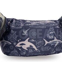 HappySwimmer® - Puddle jumper zwembandjes/zwemvest voor peuters en kleuters met Ocean print