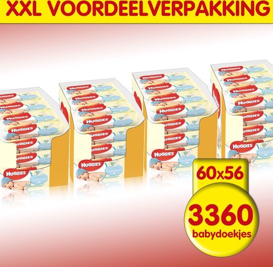 Huggies - Pure - Billendoekjes - 3360 babydoekjes - 60 x 56