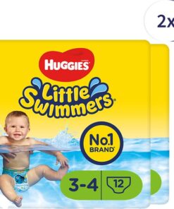 Huggies Little Swimmers - zwemluiers - maat 3/4 - (7 tot 15 kg) - voordeelverpakking - 72 stuks (6x12)