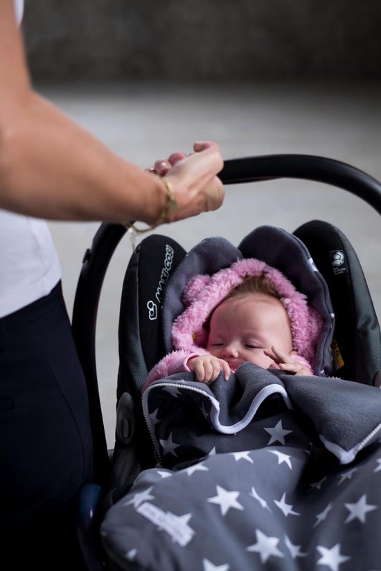 Inlegkussen - Buggykussen - Buggy inleg - Ster Donkerblauw