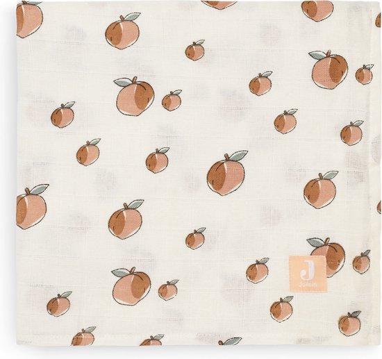 Jollein Hydrofiel Multidoek 115x115cm - Peach - 2 Stuks