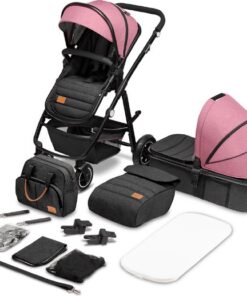 Lionelo Amber 2in1 - Kinderwagen - Verstelbare handgreep - wandelwagen tot 22 kg - wandelwagen 0-48 maanden